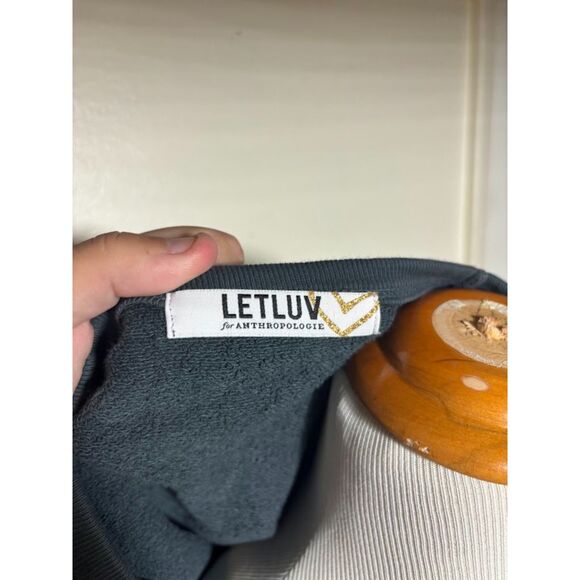 Anthropologie LETLUV Sweatshirt Red Hot Chili Peppers Size Large Gray Maximalist - Picture 4 of 7